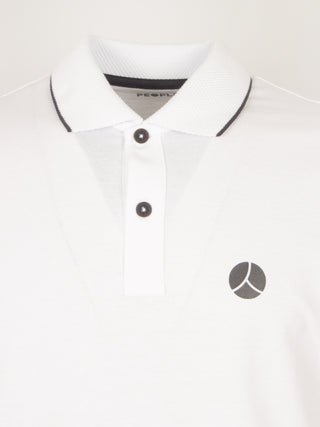 Polo with honeycomb collar