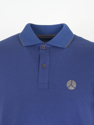 Polo with honeycomb collar