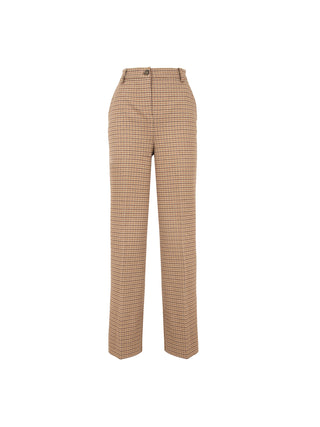 Pantalone in flanella jacquard