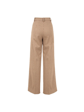 Pantalone in flanella jacquard