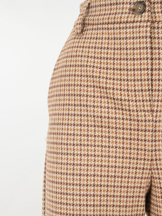 Pantalone in flanella jacquard