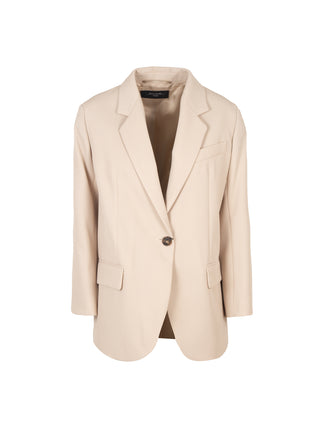 Blazer mono petto in misto lana