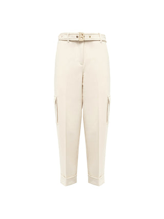 Pantaloni cargo in cady stretch