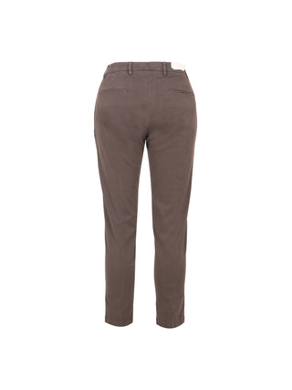 Pantaloni chino in cotone con pinces