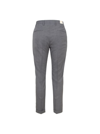 Wool blend trousers with pleats