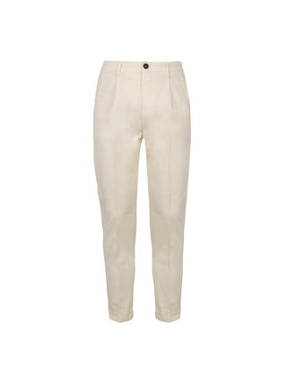 Pantaloni chino con pinces