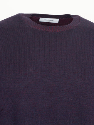 Pure wool crew neck sweater