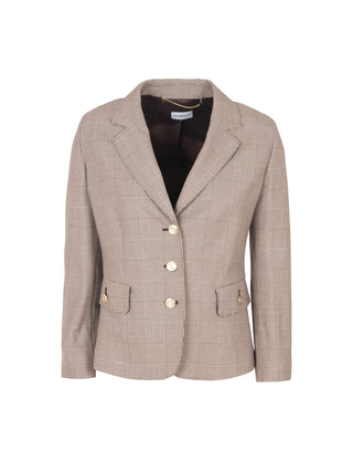 Blazer mono petto a fantasia