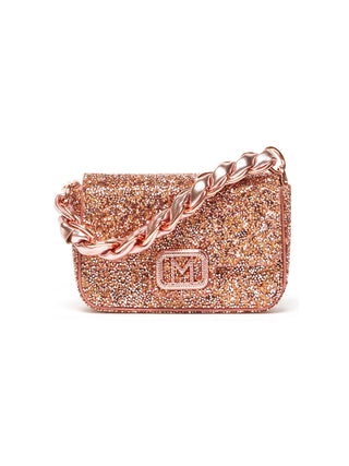 Borsa compatta con strass