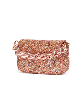 Borsa compatta con strass