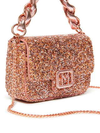 Borsa compatta con strass