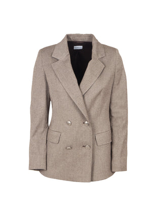 Blazer doppio petto in misto lana