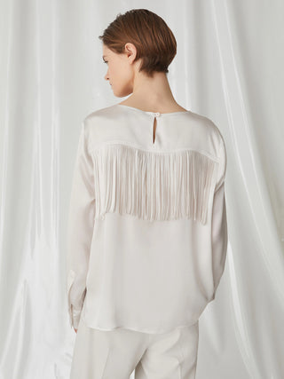 Blusa con frange