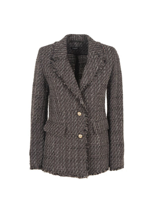 Blazer sfrangiato