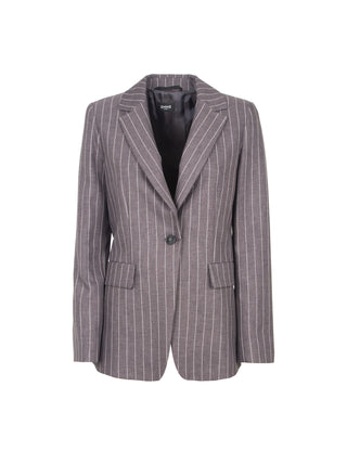 Blazer mono petto gessato