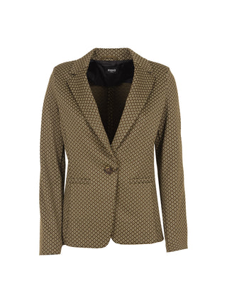 Blazer mono petto a fantasia