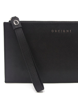 Leather chevrette envelope with wristband