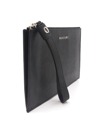Leather chevrette envelope with wristband