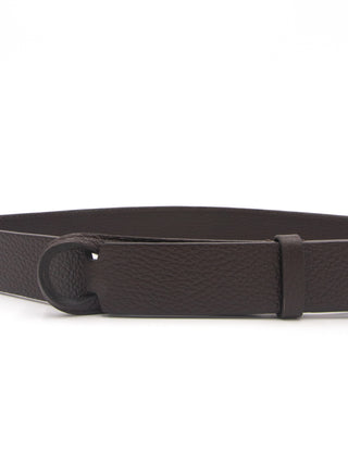 Nobuckle micron leather belt