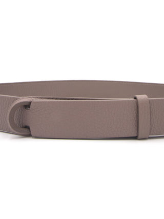 Nobuckle micron leather belt