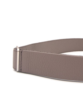 Nobuckle micron leather belt