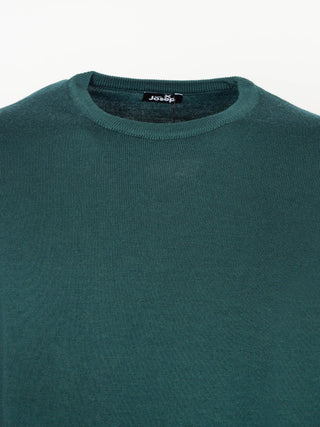 Pure wool crew neck sweater