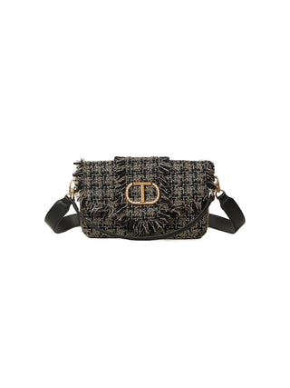 Borsa a tracolla `amie` media in tweed