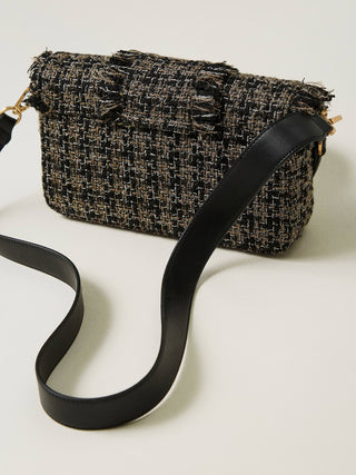 Borsa a tracolla `amie` media in tweed