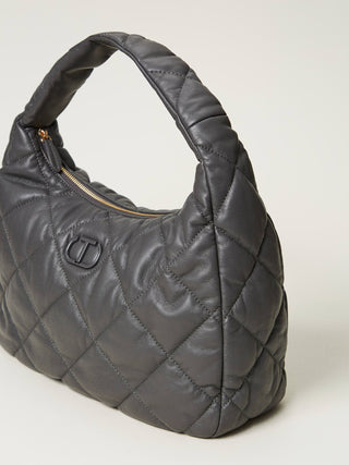 Borsa hobo grande quilted imbottita