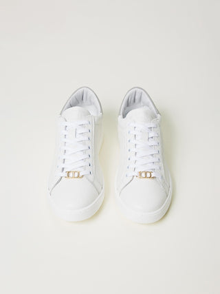 Sneakers in pelle con oval t