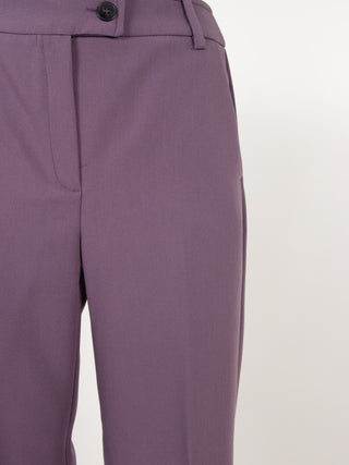 Pantaloni straight leg con risvolto