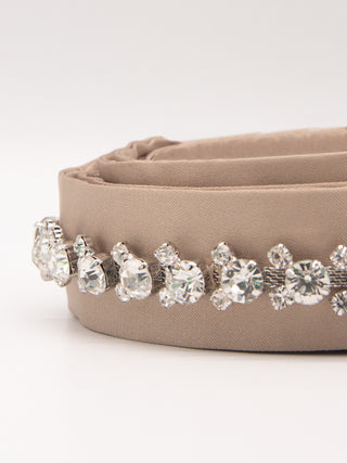 Cintura in tessuto con pietre