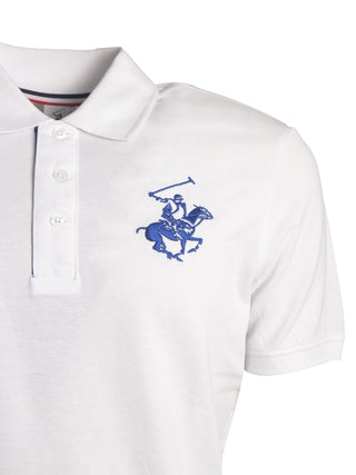 Polo in cotone con ricamo