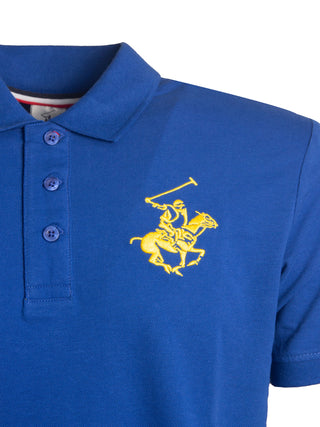 Polo in cotone con ricamo