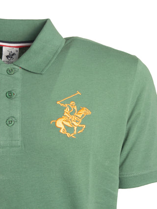 Polo in cotone con ricamo