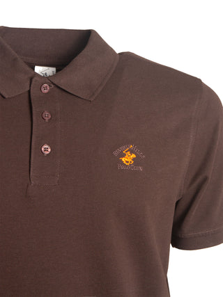 Polo in cotone con ricamo