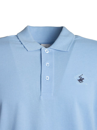 Polo in cotone con ricamo