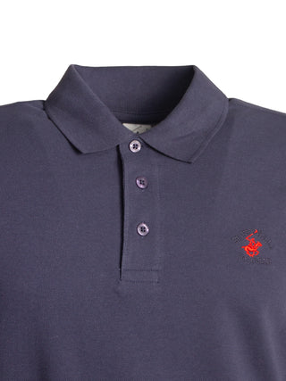 Polo in cotone con ricamo