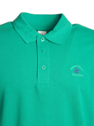 Polo in cotone con ricamo