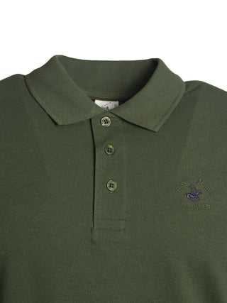 Polo in cotone con ricamo