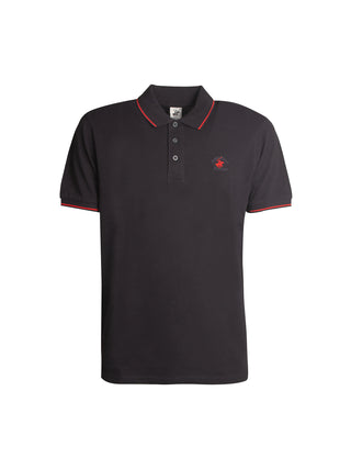 Polo in cotone con ricamo