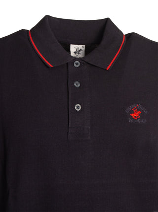 Polo in cotone con ricamo