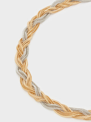 Mittelgroße geflochtene Halskette