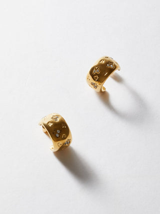 Orecchini cerchio farfalle