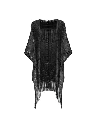 Poncho sarah con frange