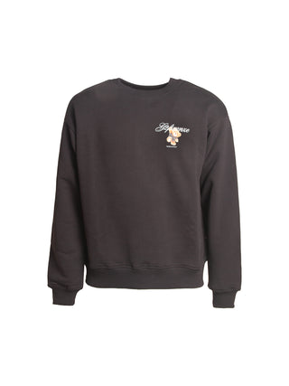 Felpa girocollo con stampa