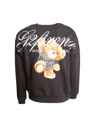 Felpa girocollo con stampa