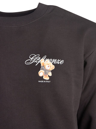 Felpa girocollo con stampa