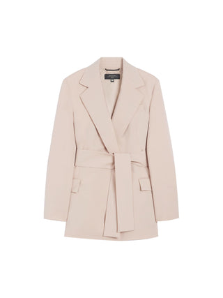 Giacca in lana con cintura