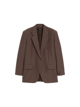 Blazer over in misto cotone